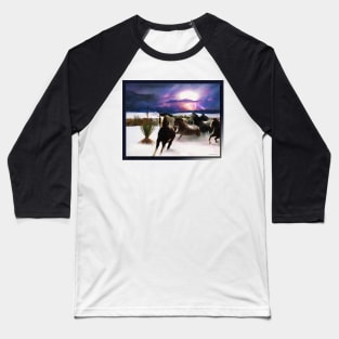 White Sands Horses Baseball T-Shirt